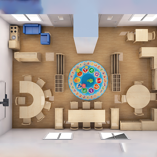 فصل روضة بتصميم ثلاثي الابعاد